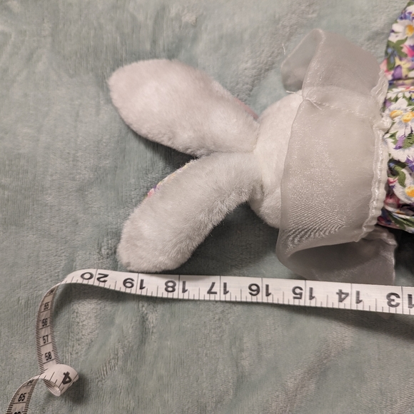 Vintage DanDee Bunny Rabbit calico Floral - Picture 2 of 6